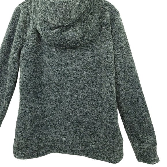 White Mark Sherpa Full Zip Hoodie Sweater Jacket Size M Fleece Pockets Gray NEW - Picture 16 of 16